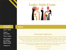 Tablet Screenshot of ladies-night-events.com